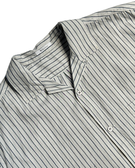 Yohji Yamamoto Striped Camp Collar Shirt