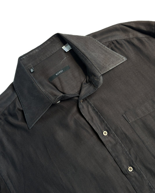 Gucci by Tom Ford Iridescent Button Up Shirt
