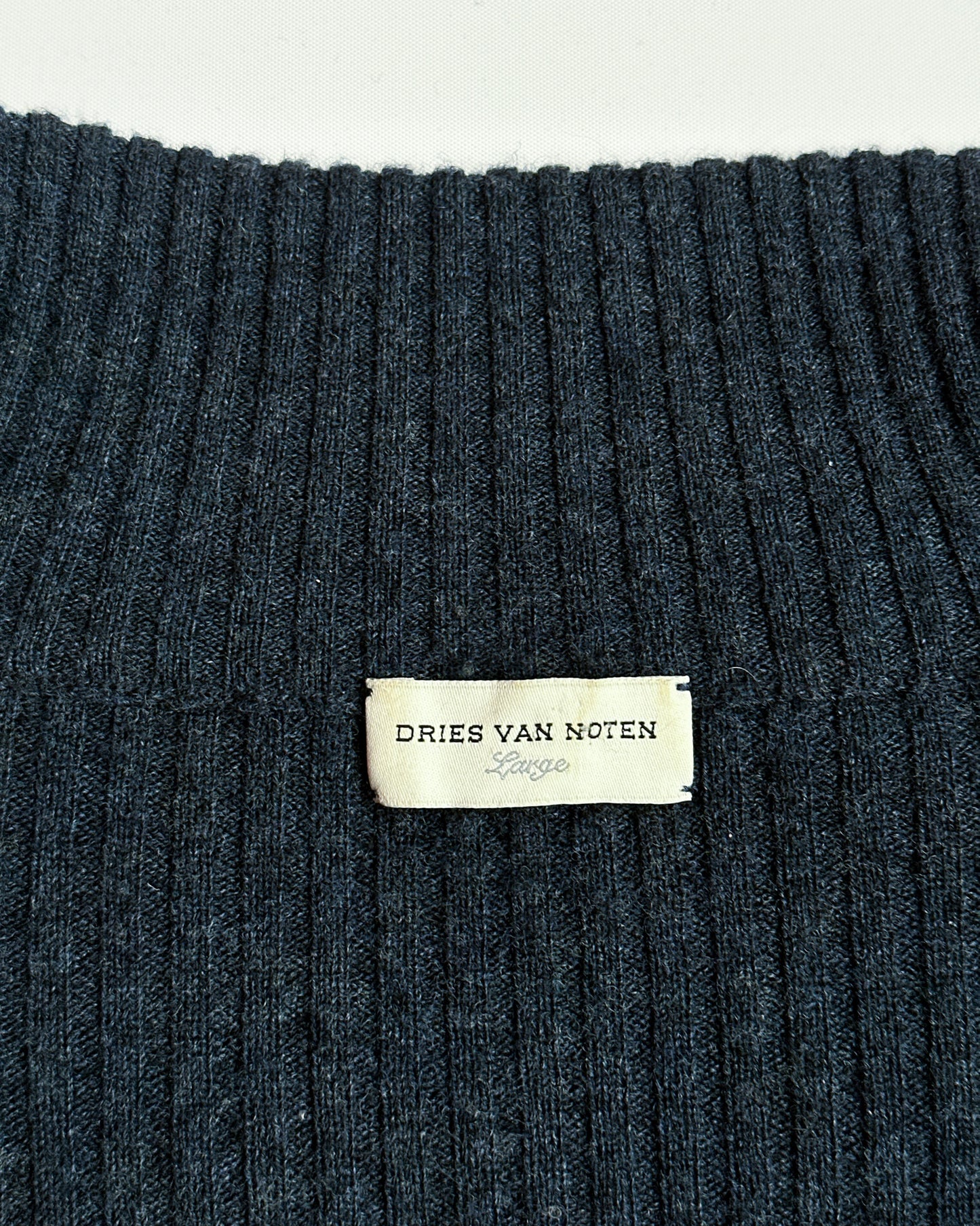 Dries Van Noten Merino Wool Full Zip Sweater