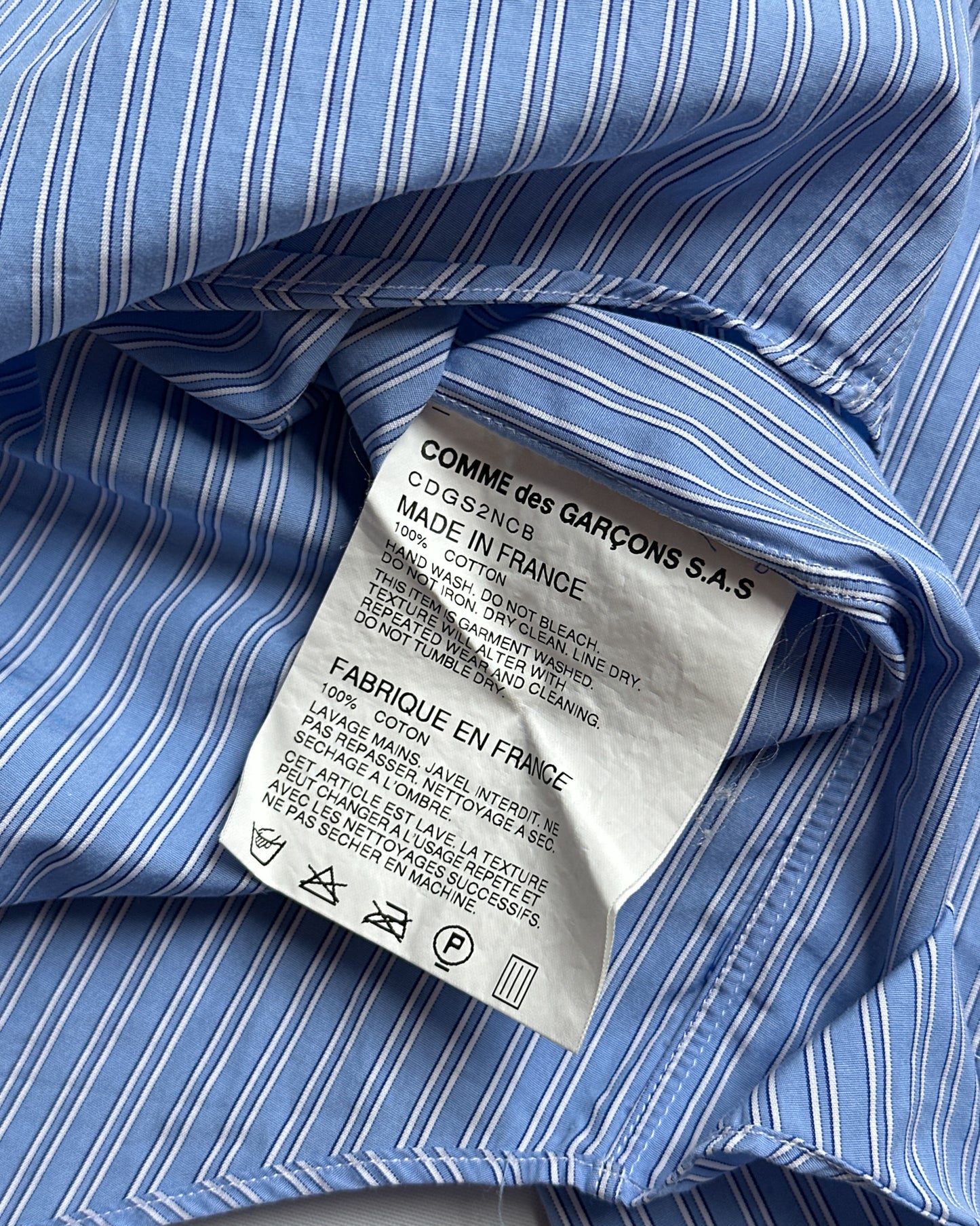 Comme des Garcons SHIRT Striped Button Up Shirt