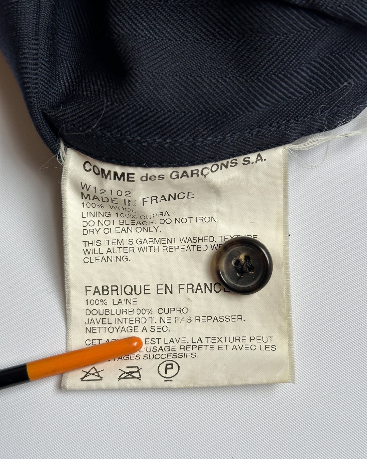 Comme des Garcons SHIRT Wool Zip Jacket