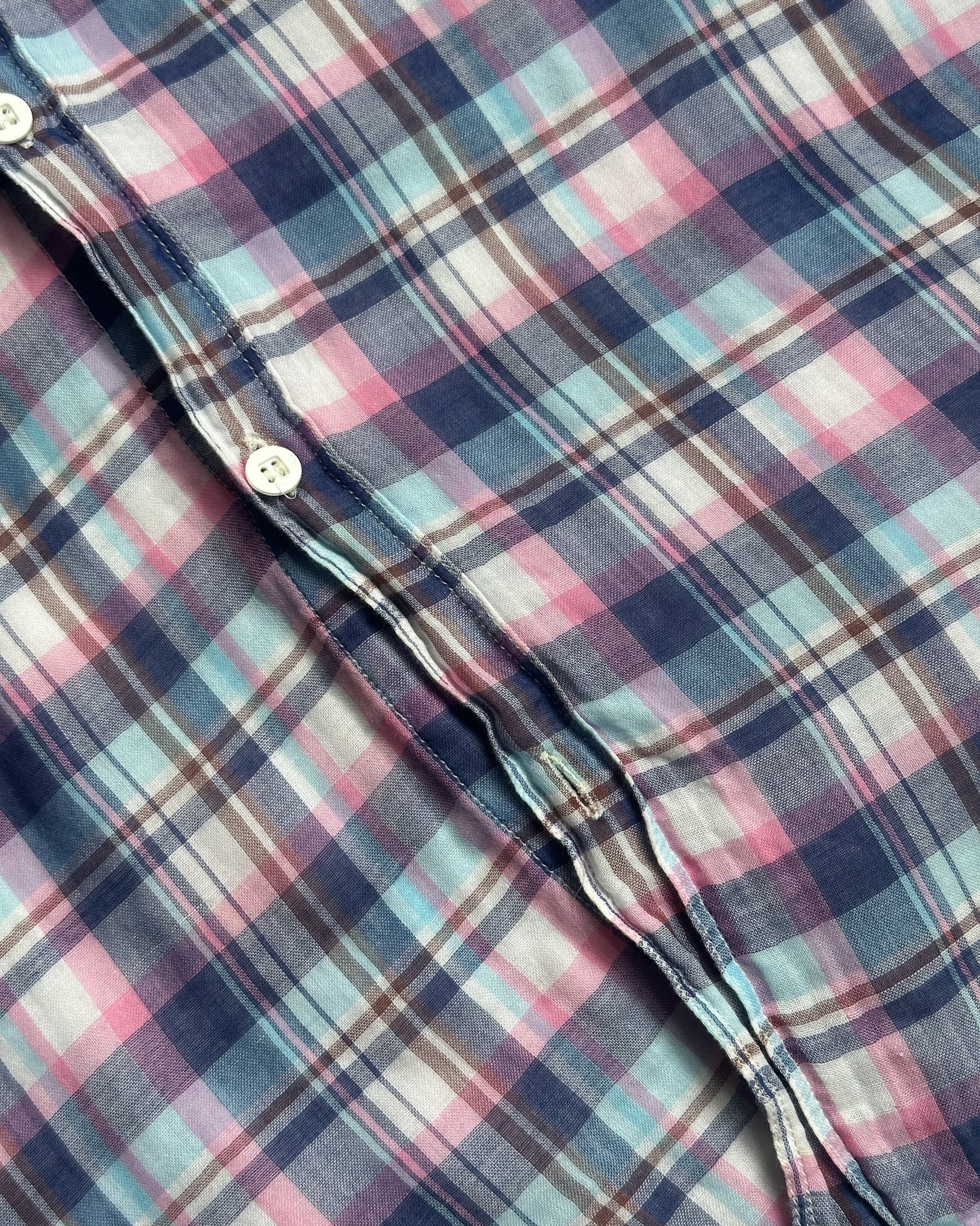 Vintage Stone Island Check Short Sleeve Button Up Shirt
