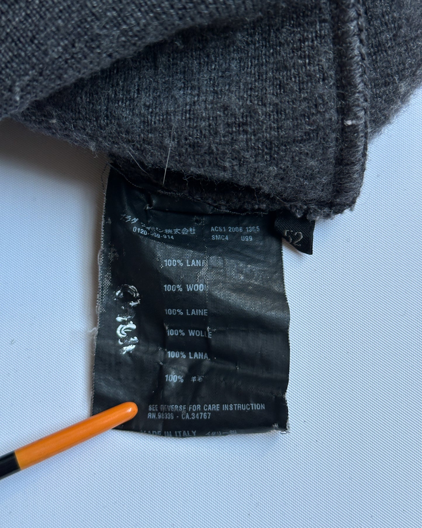 Prada Wool Zip Hoodie