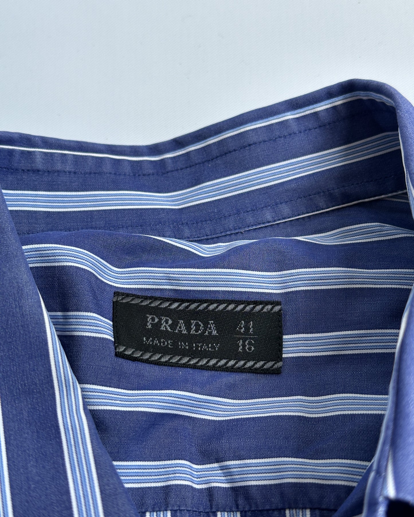 Prada Striped Button Up Shirt
