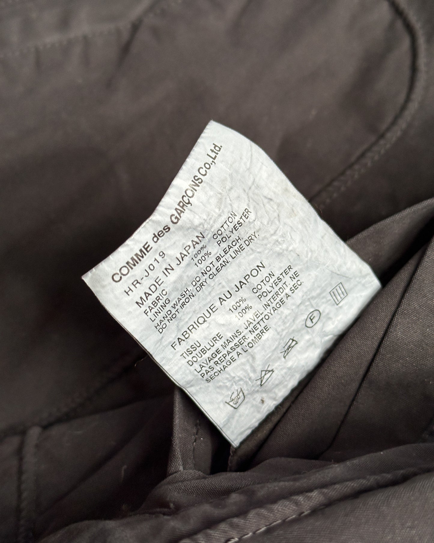Comme des Garcons Homme Zip Jacket