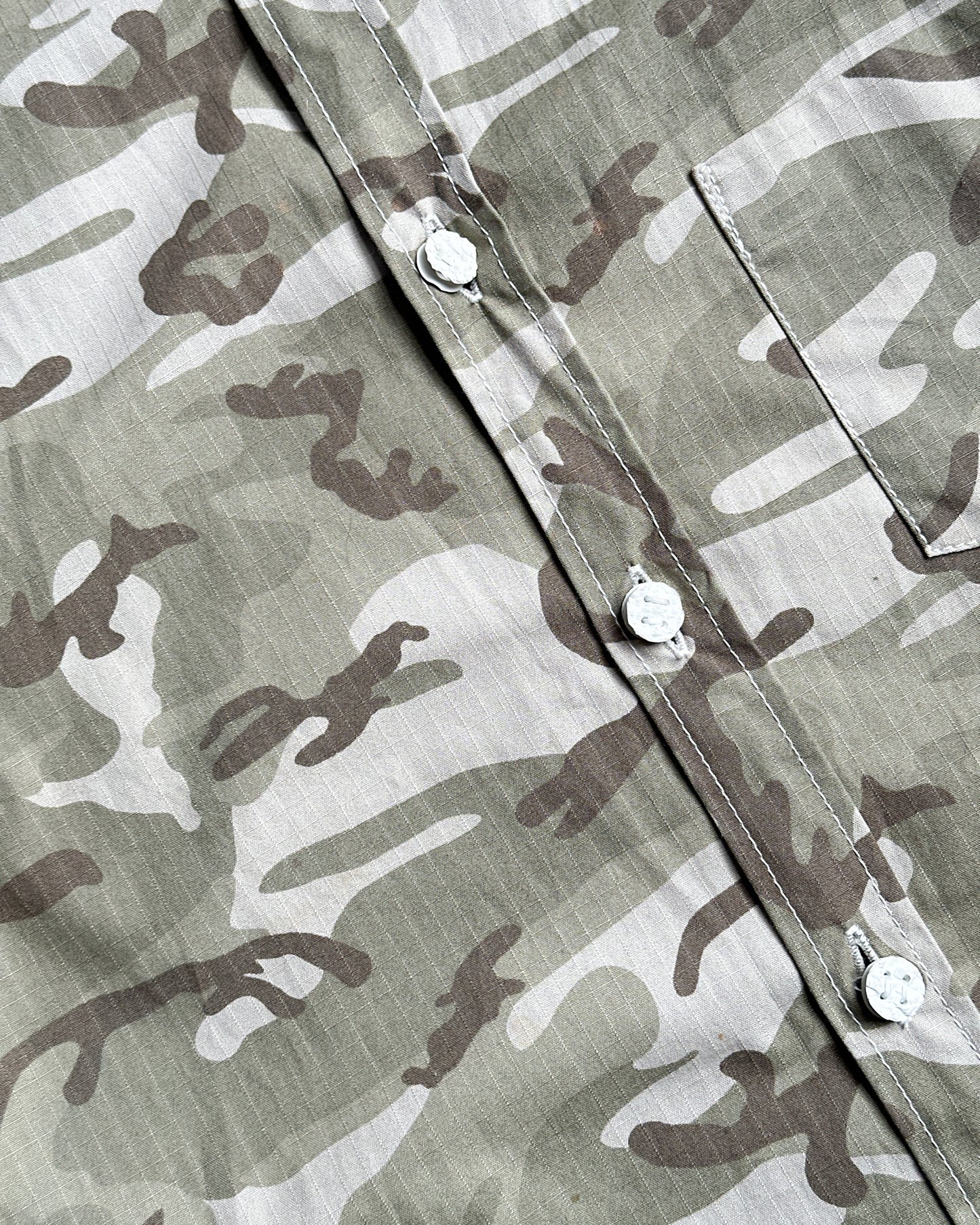 Comme des Garcons Homme Plus Camouflage Short Sleeve Button Up
