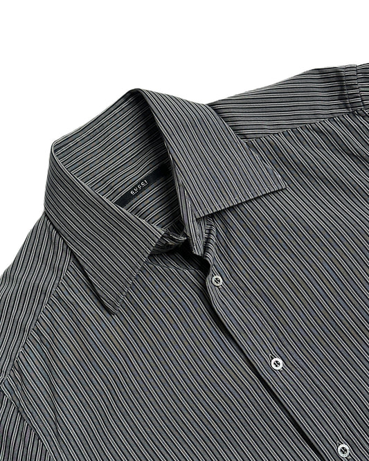 Gucci by Tom Ford Pinstriped Button Up Shirt