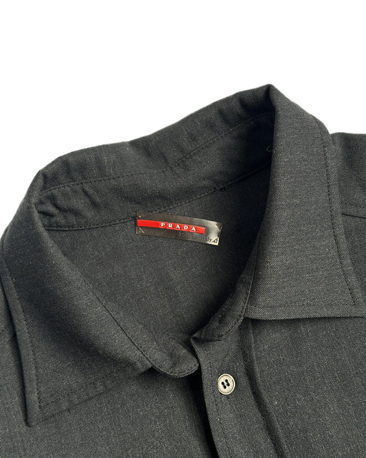 Prada Sport Wool Button Up Shirt