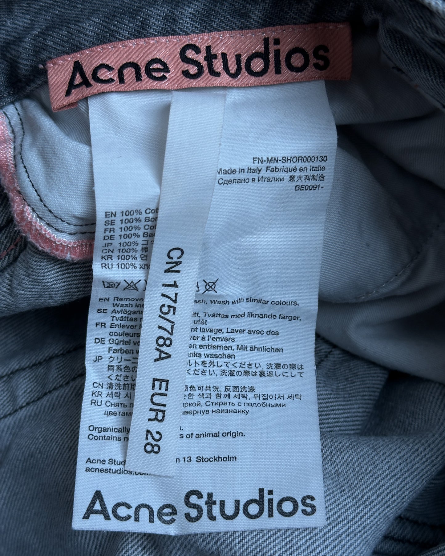 Acne Studios Denim Shorts