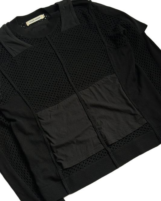 Craig Green Paneled Open Gauge Wool Sweater
