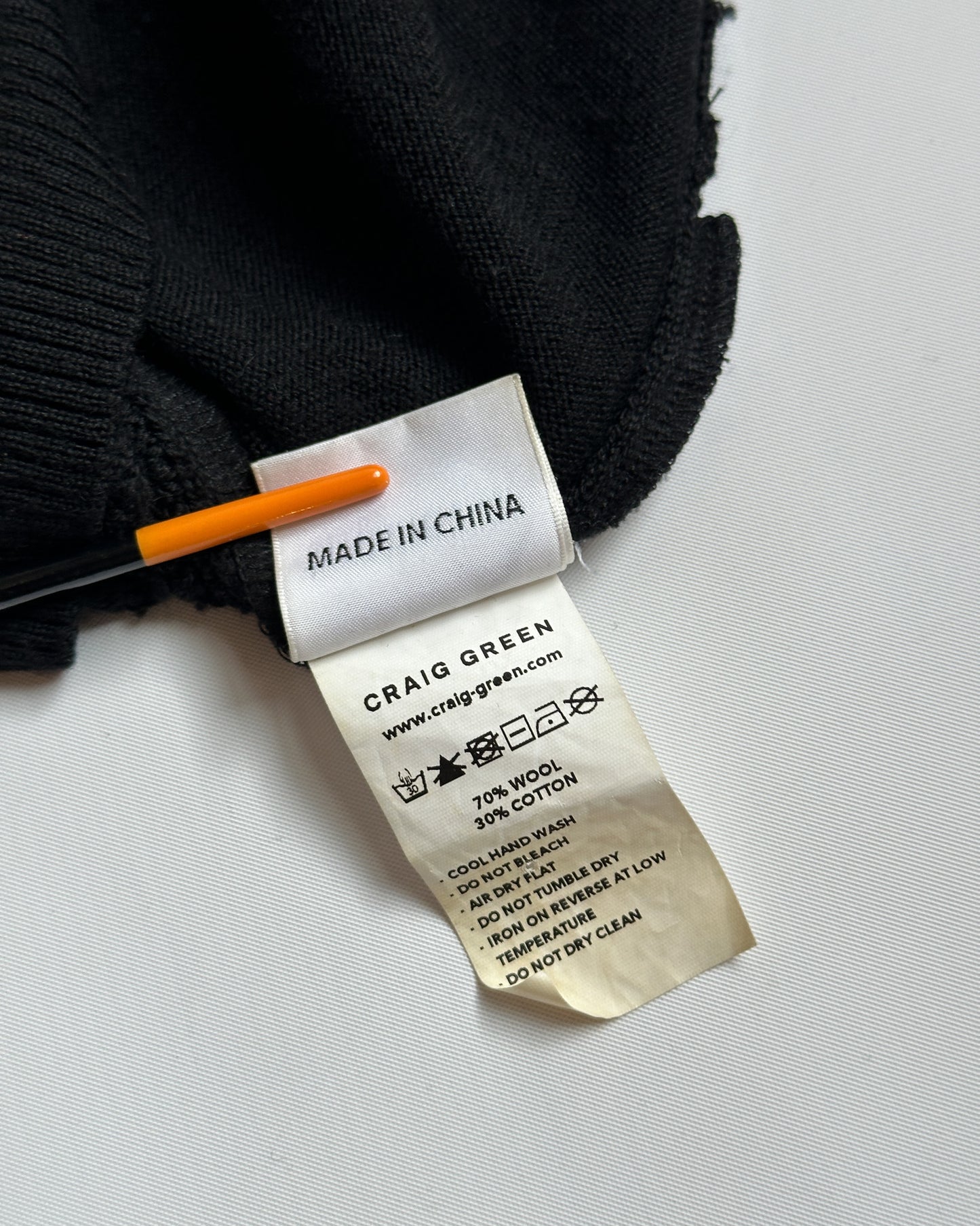 Craig Green Paneled Open Gauge Wool Sweater