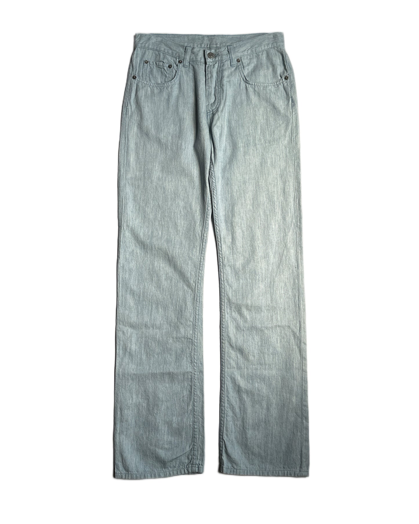 Helmut Lang 2000s Linen Bootcut Jeans