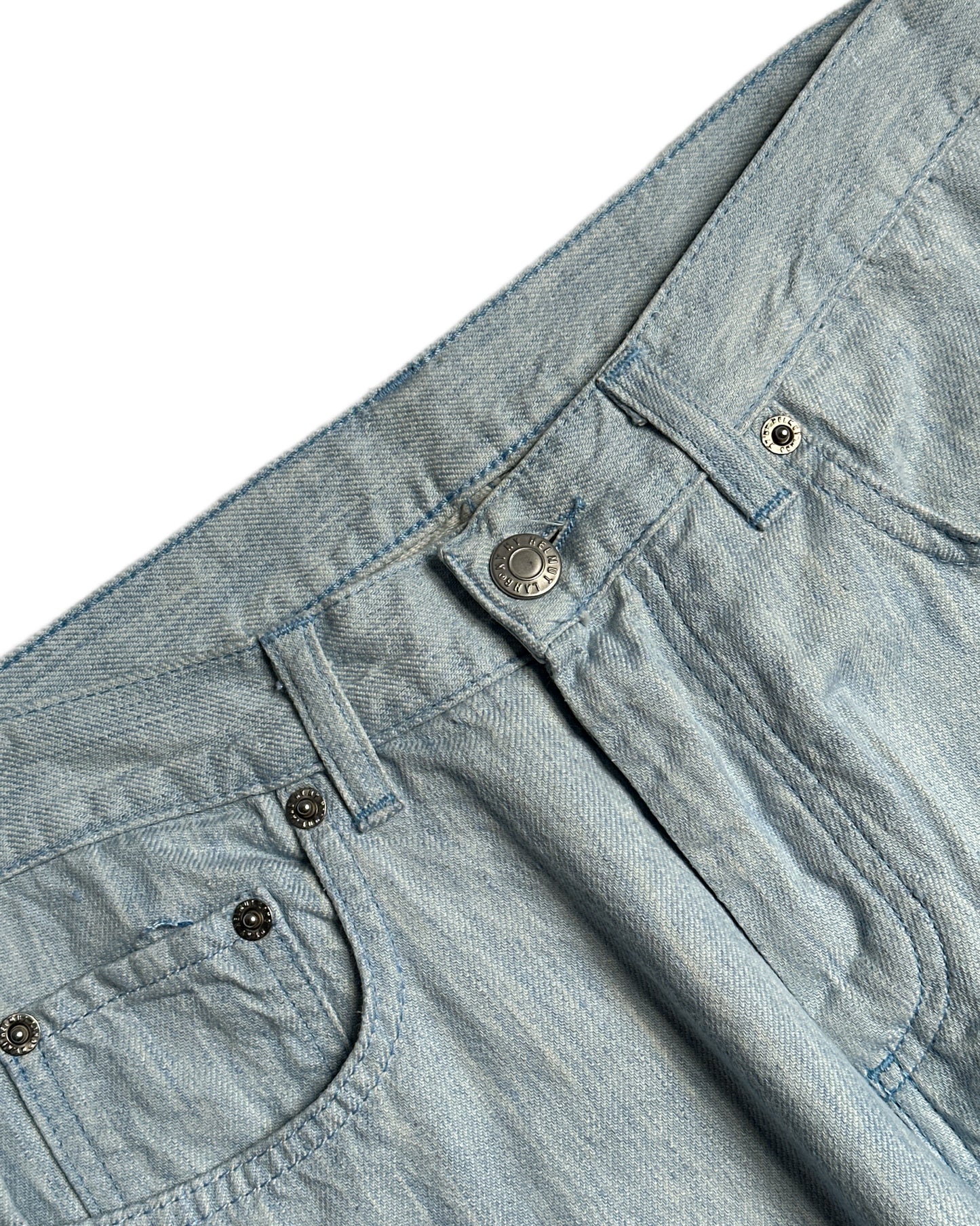 Helmut Lang 2000s Linen Bootcut Jeans