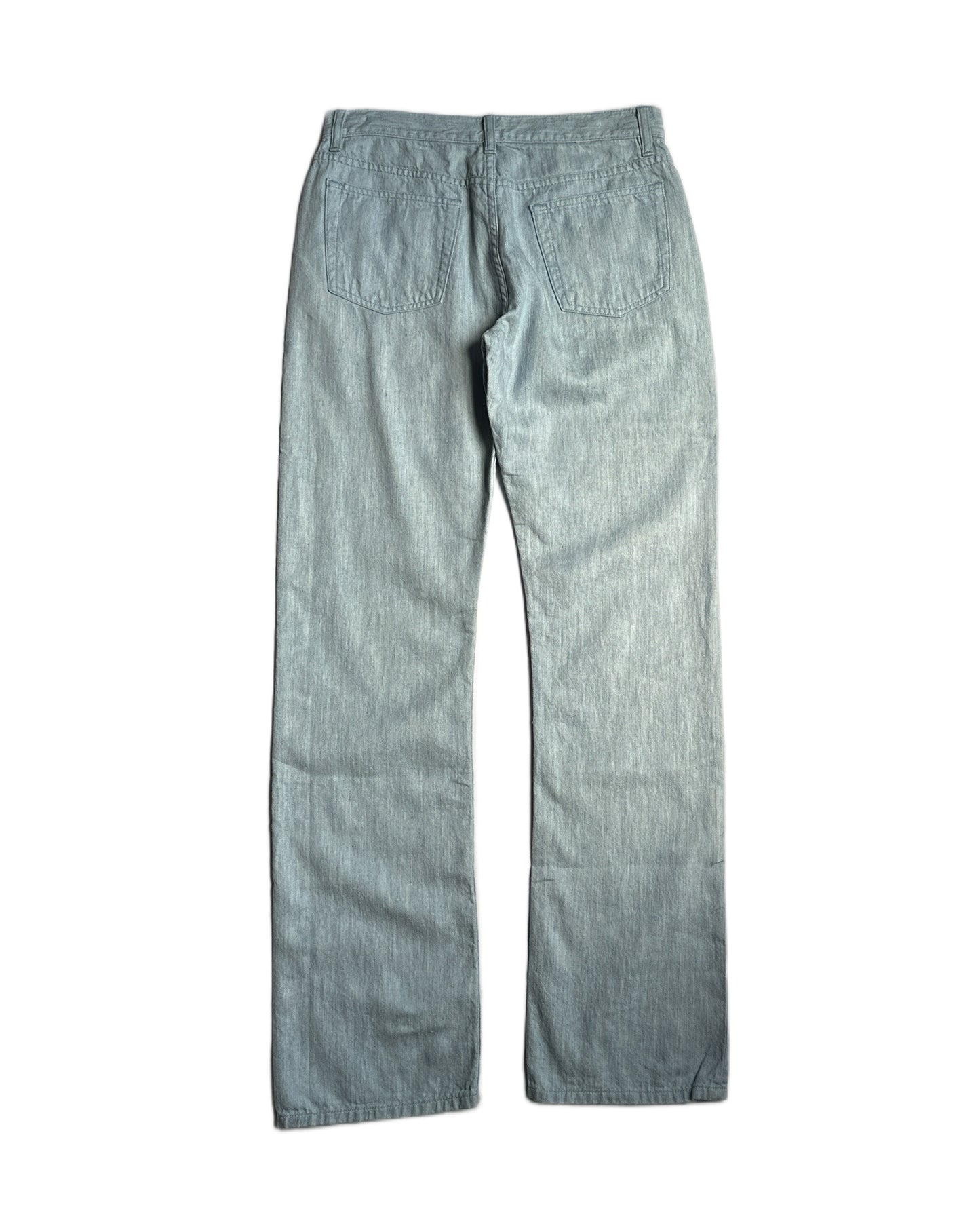 Helmut Lang 2000s Linen Bootcut Jeans