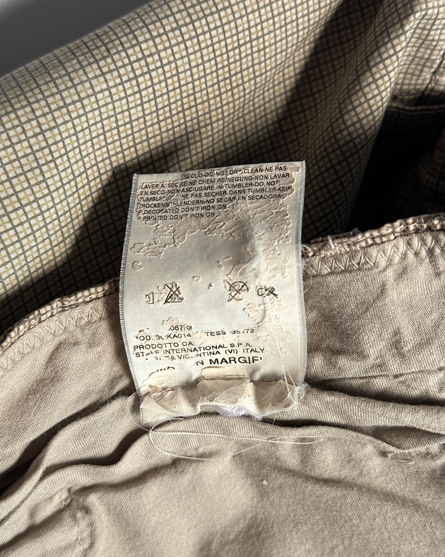 Maison Margiela Check Trousers
