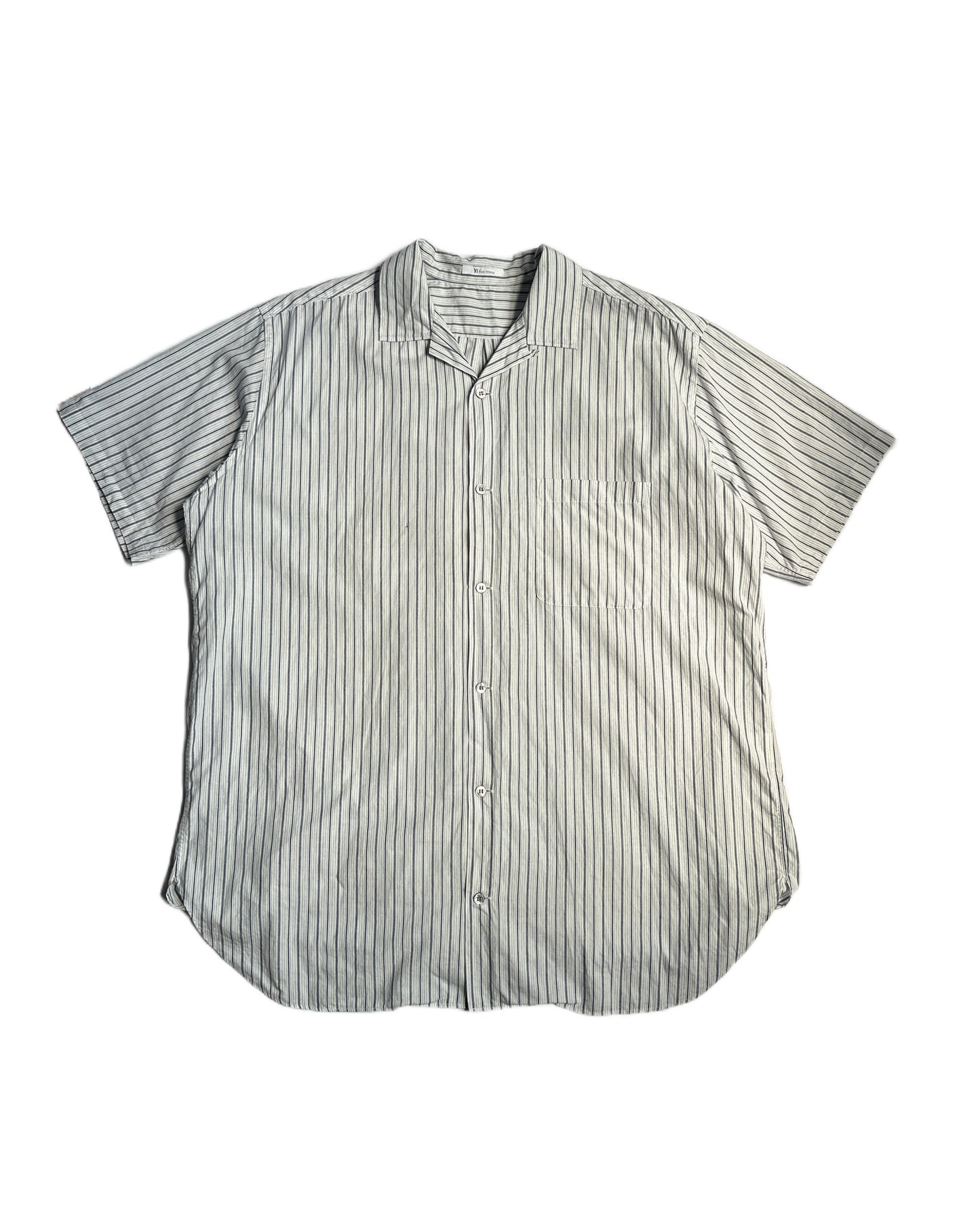 Yohji Yamamoto Striped Camp Collar Shirt