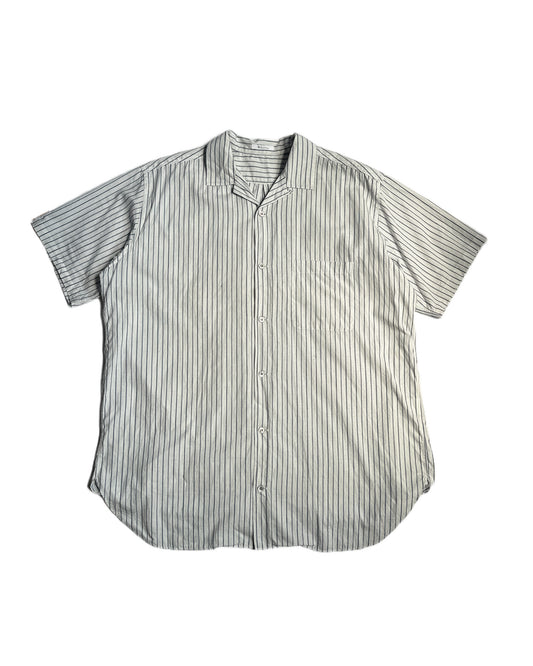 Yohji Yamamoto Striped Camp Collar Shirt
