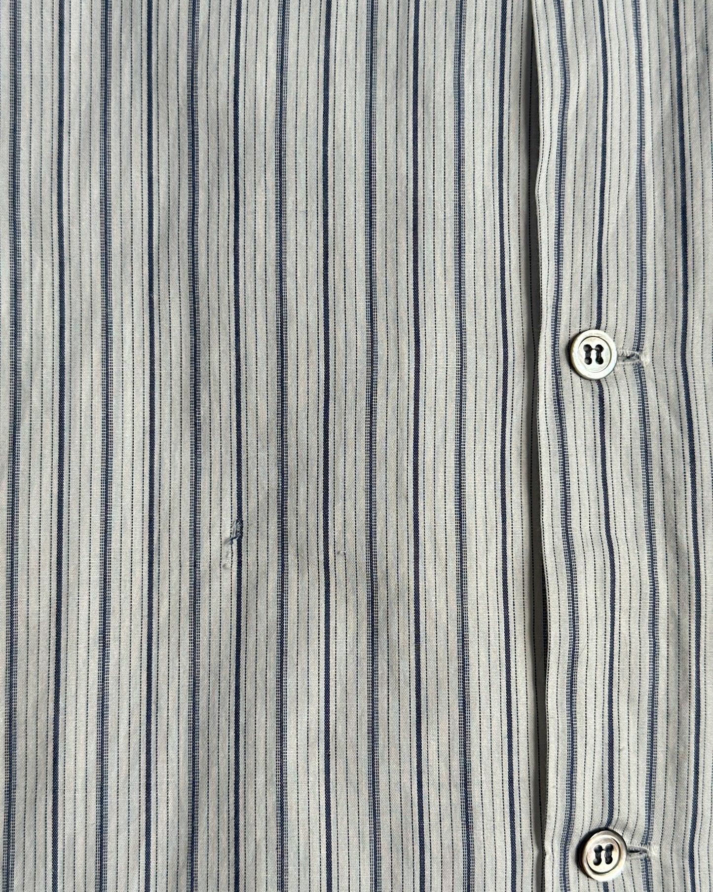 Yohji Yamamoto Striped Camp Collar Shirt