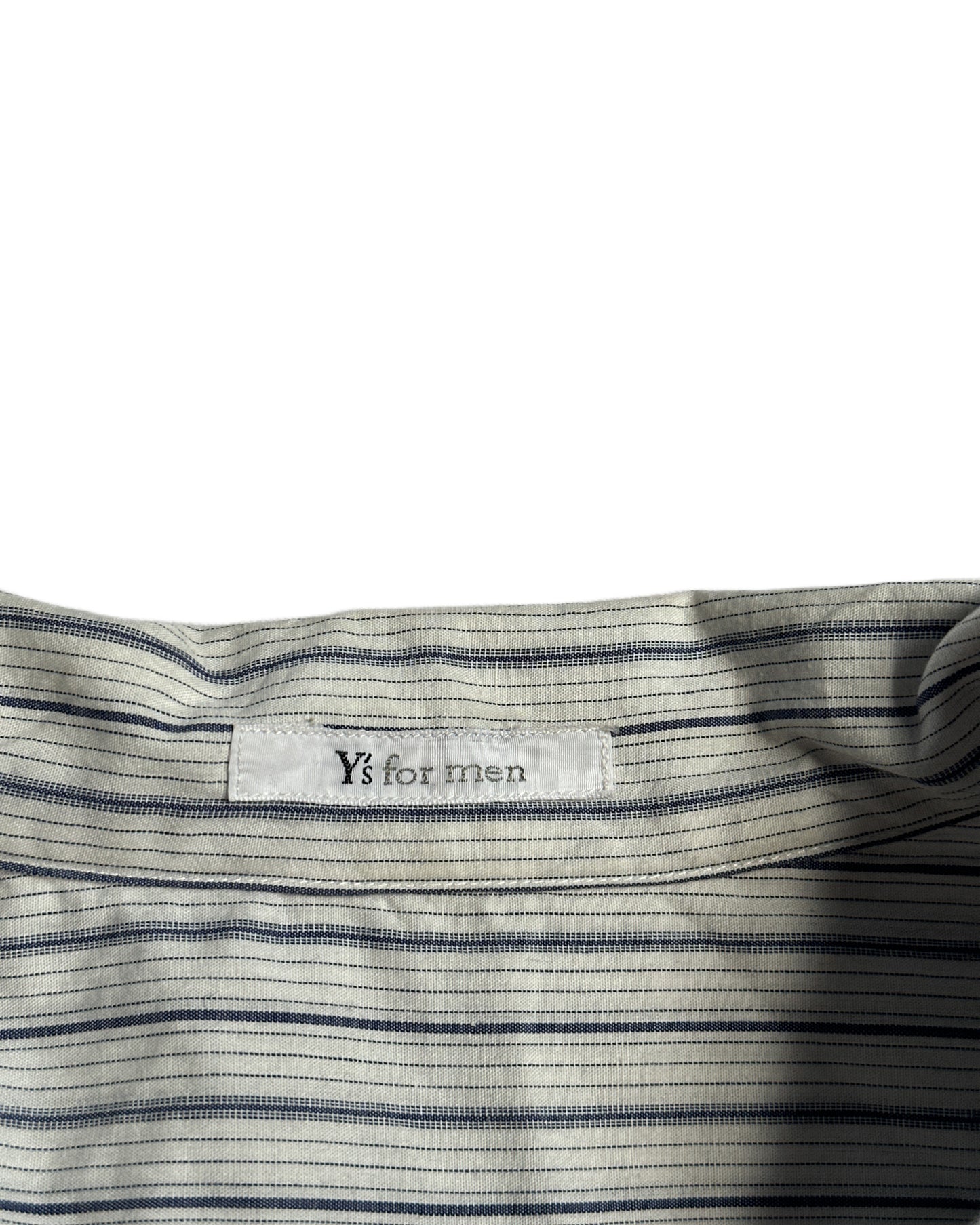 Yohji Yamamoto Striped Camp Collar Shirt