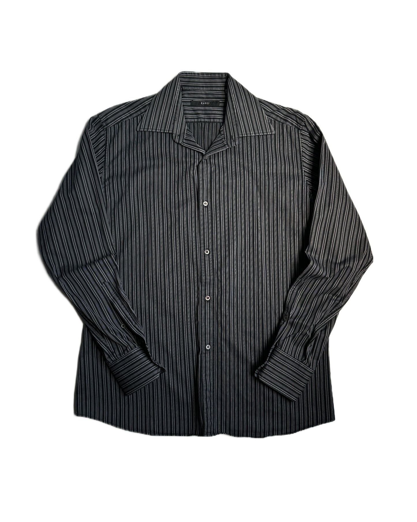 Gucci by Tom Ford Striped Button Up Shirt