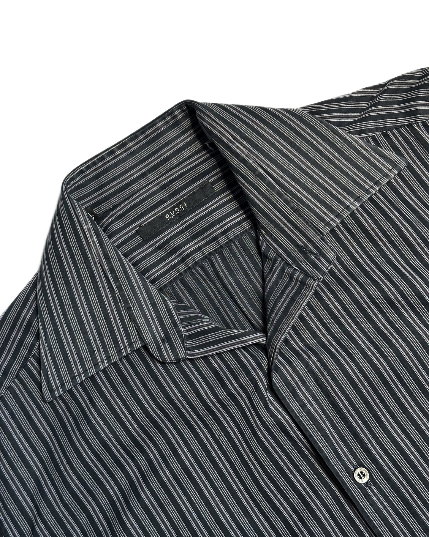 Gucci by Tom Ford Striped Button Up Shirt