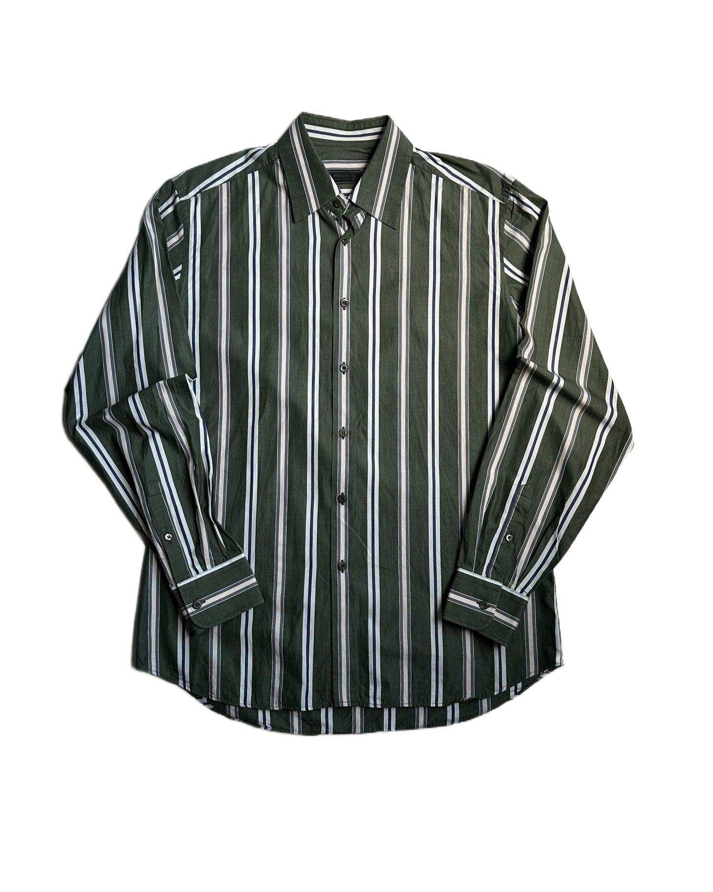 Prada Striped Button Up Shirt