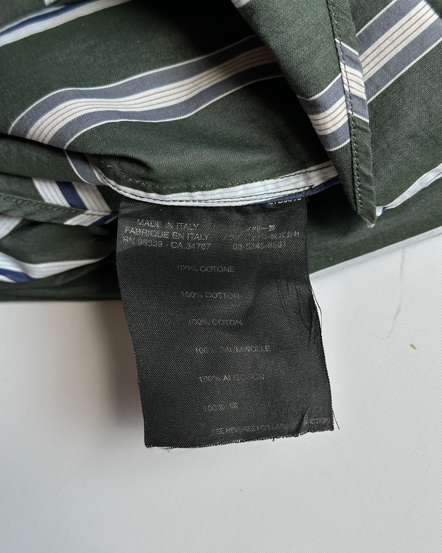 Prada Striped Button Up Shirt