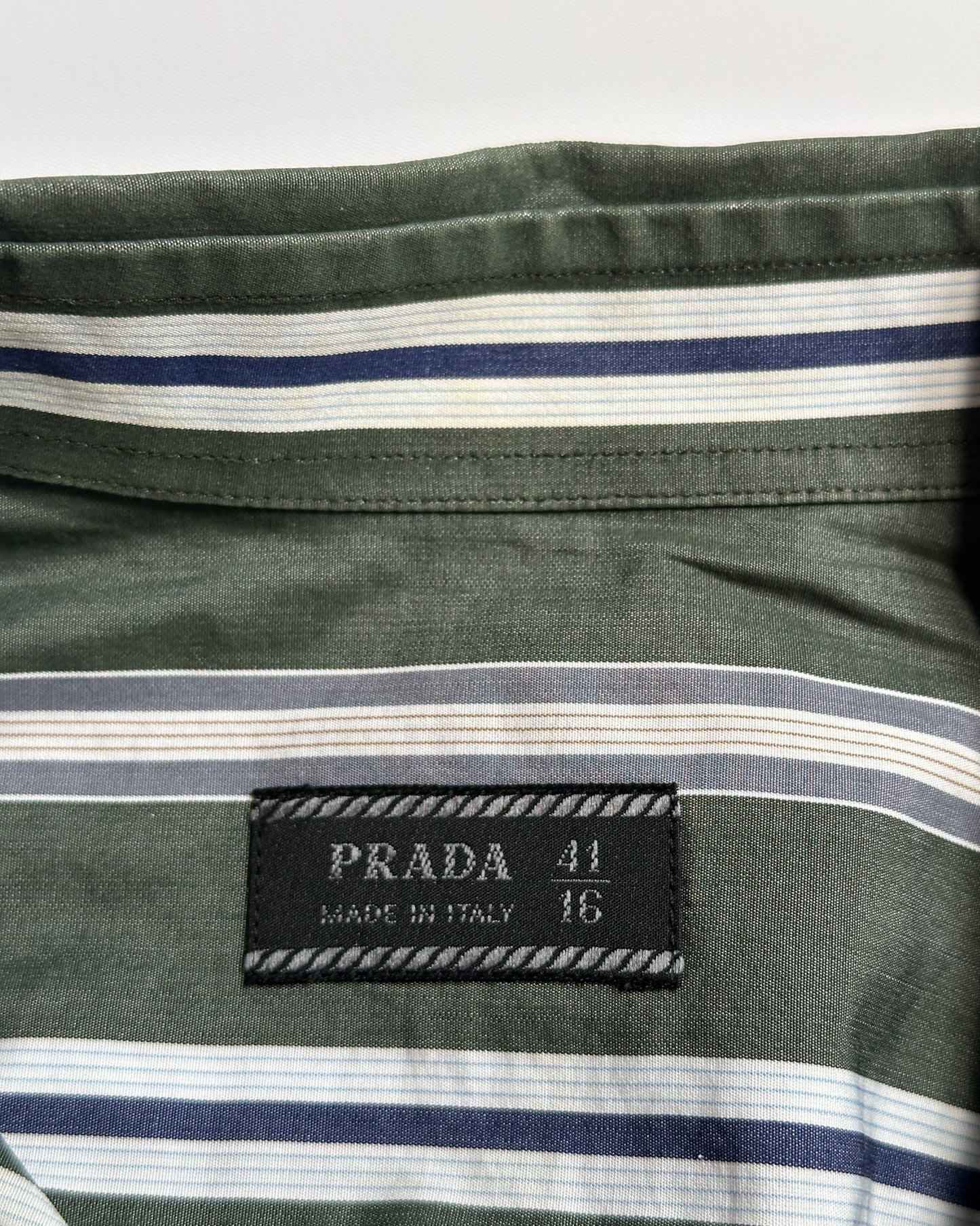 Prada Striped Button Up Shirt