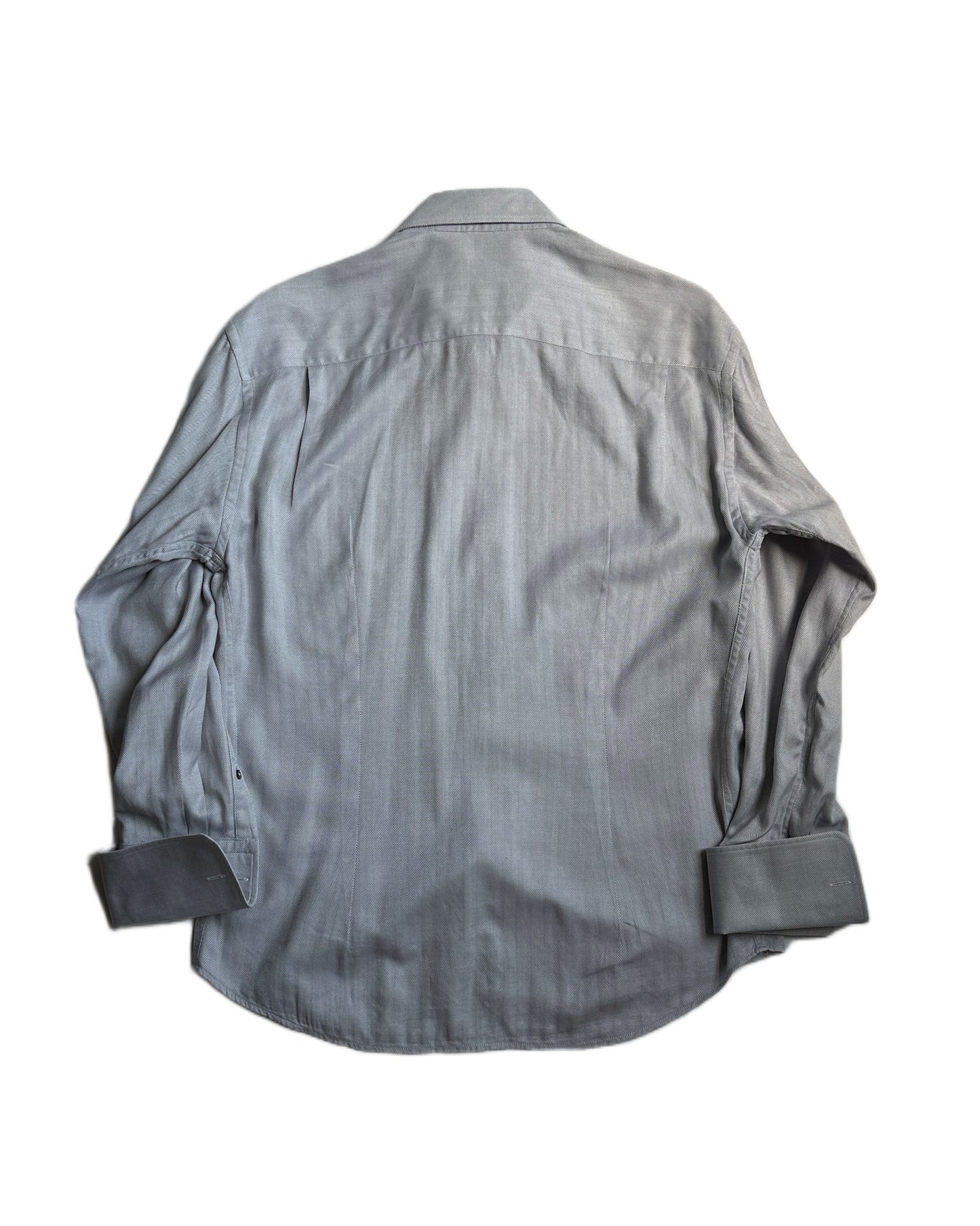 Gucci by Tom Ford Herringbone Button Up Shirt