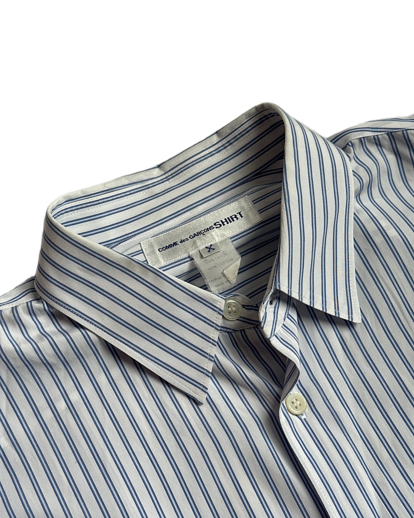 Comme des Garcons SHIRT Striped Button Up Shirt