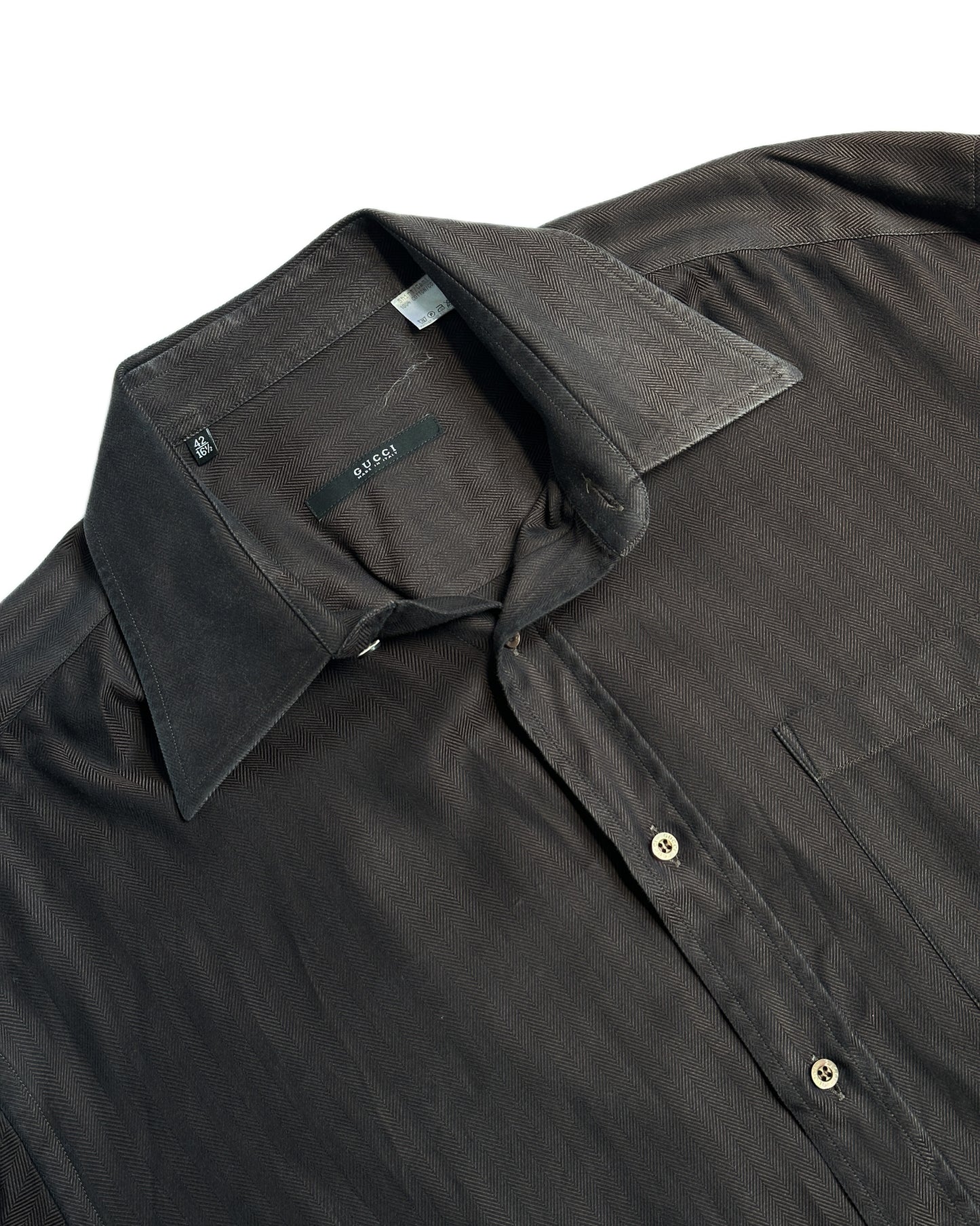 Gucci by Tom Ford Iridescent Button Up Shirt