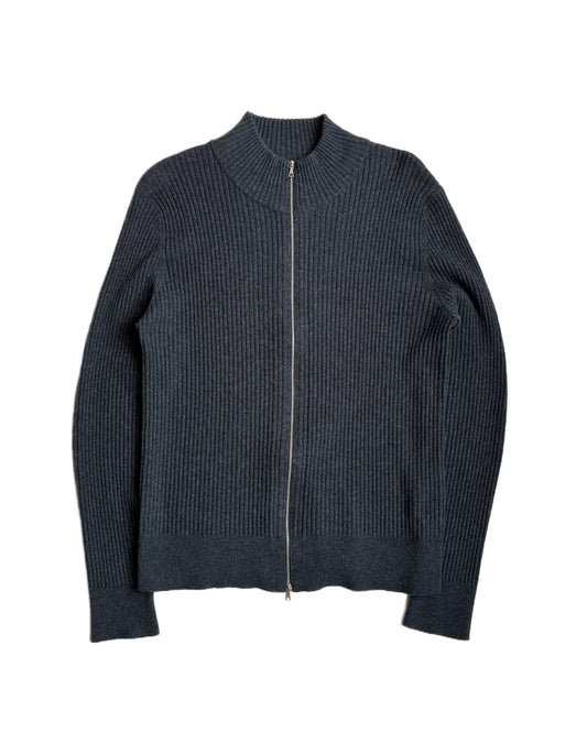Dries Van Noten Merino Wool Full Zip Sweater