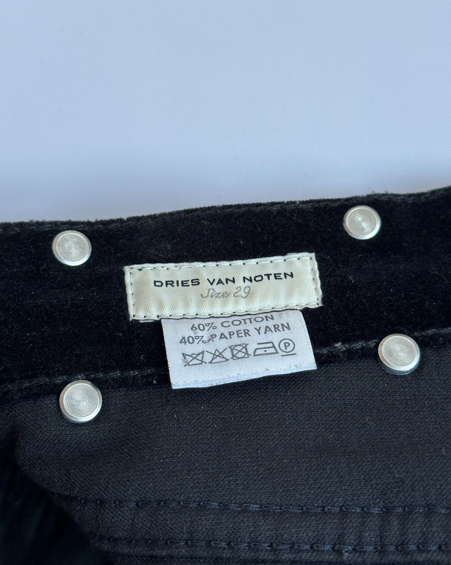 Dries Van Noten Velour Trousers
