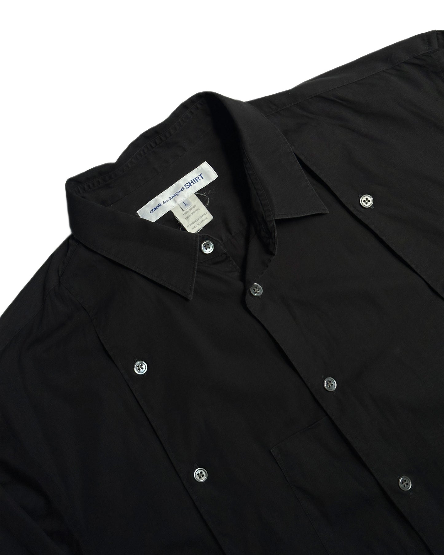 Comme des Garcons SHIRT Asymmetrical Button Up Shirt