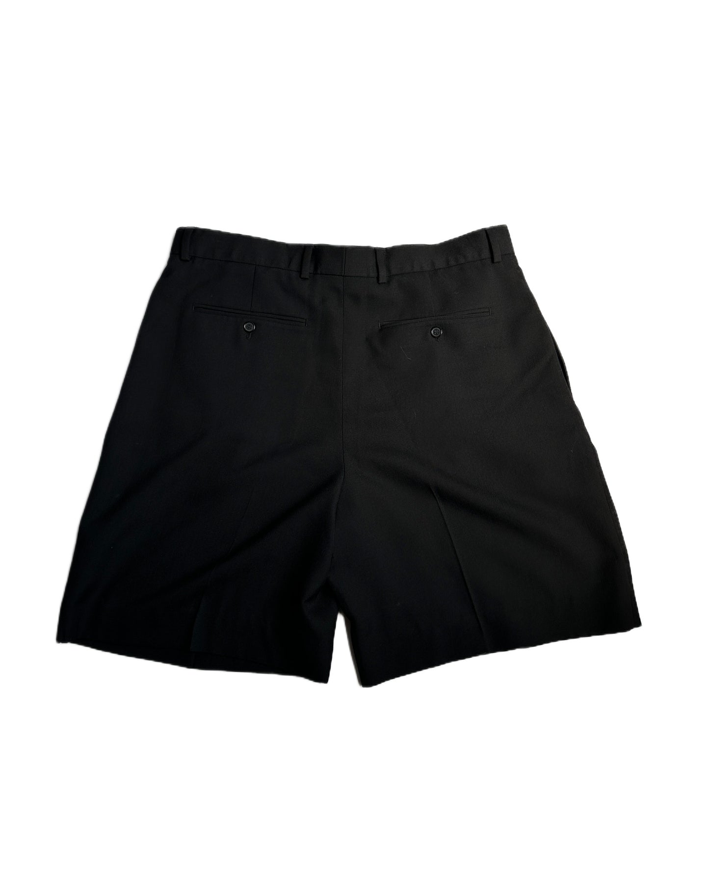 Acne Studios Pleated Wide Wool Shorts