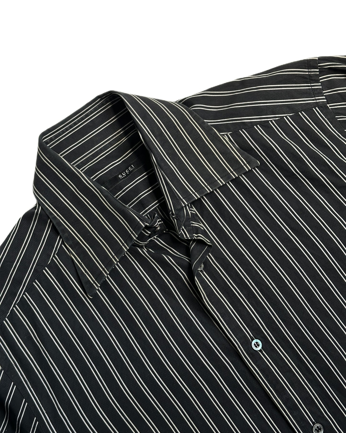 Gucci by Tom Ford Striped Button Up Shirt