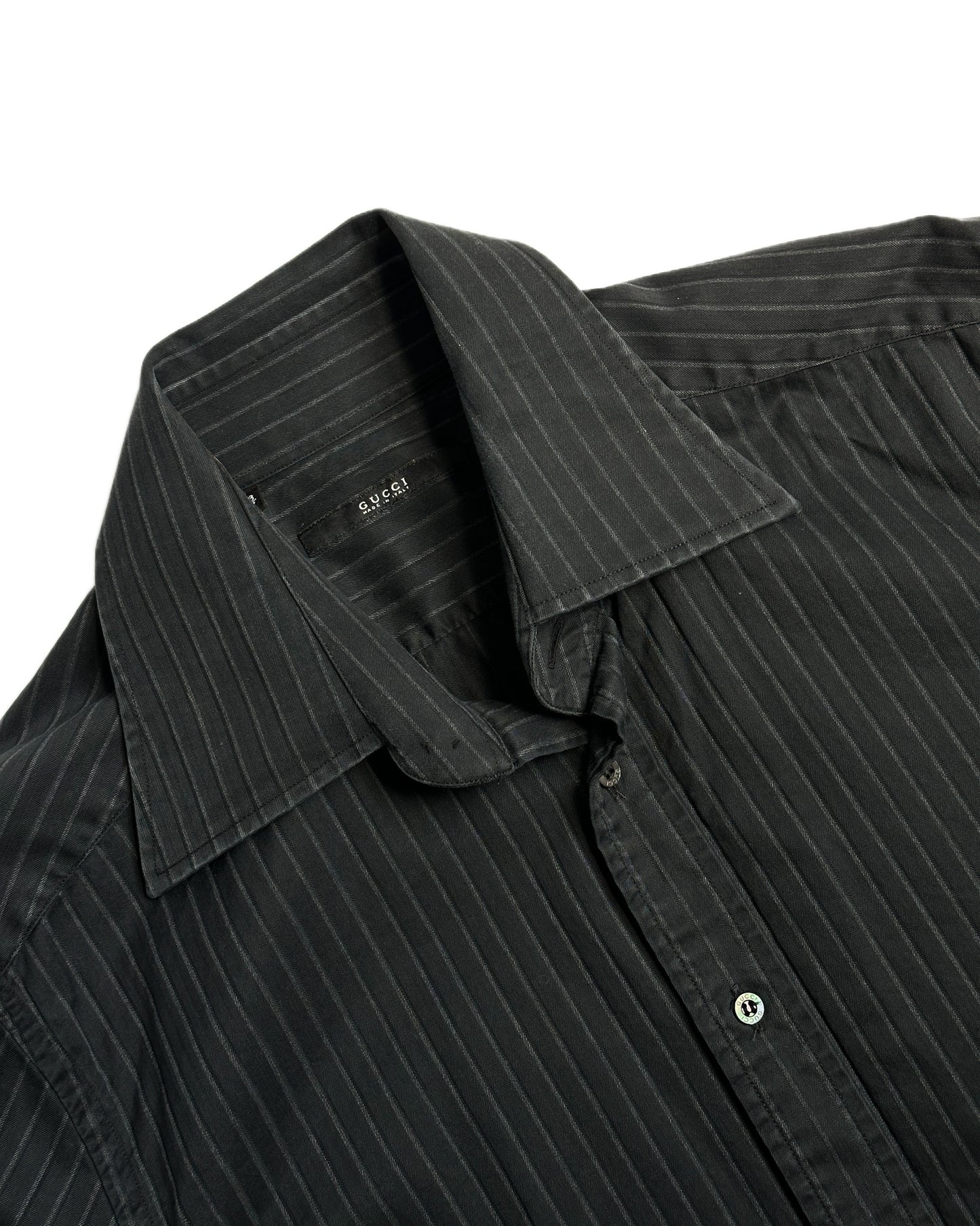 Gucci by Tom Ford Striped Button Up Shirt