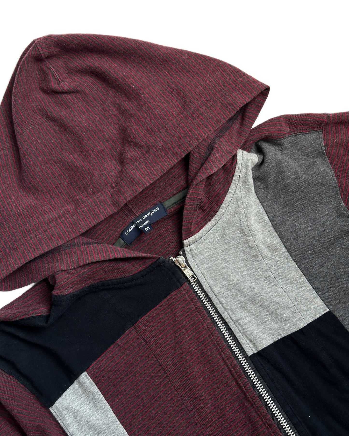 Comme des Garcons Homme 2010 Patchwork Zip Hoodie