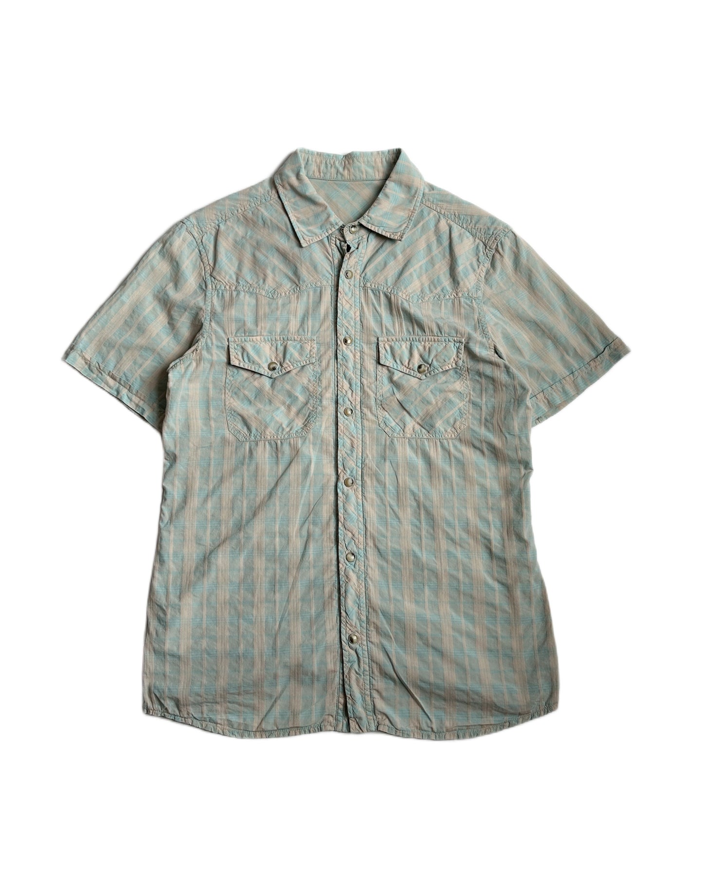 Prada Sport Western Short Sleeve Button Up Shirt