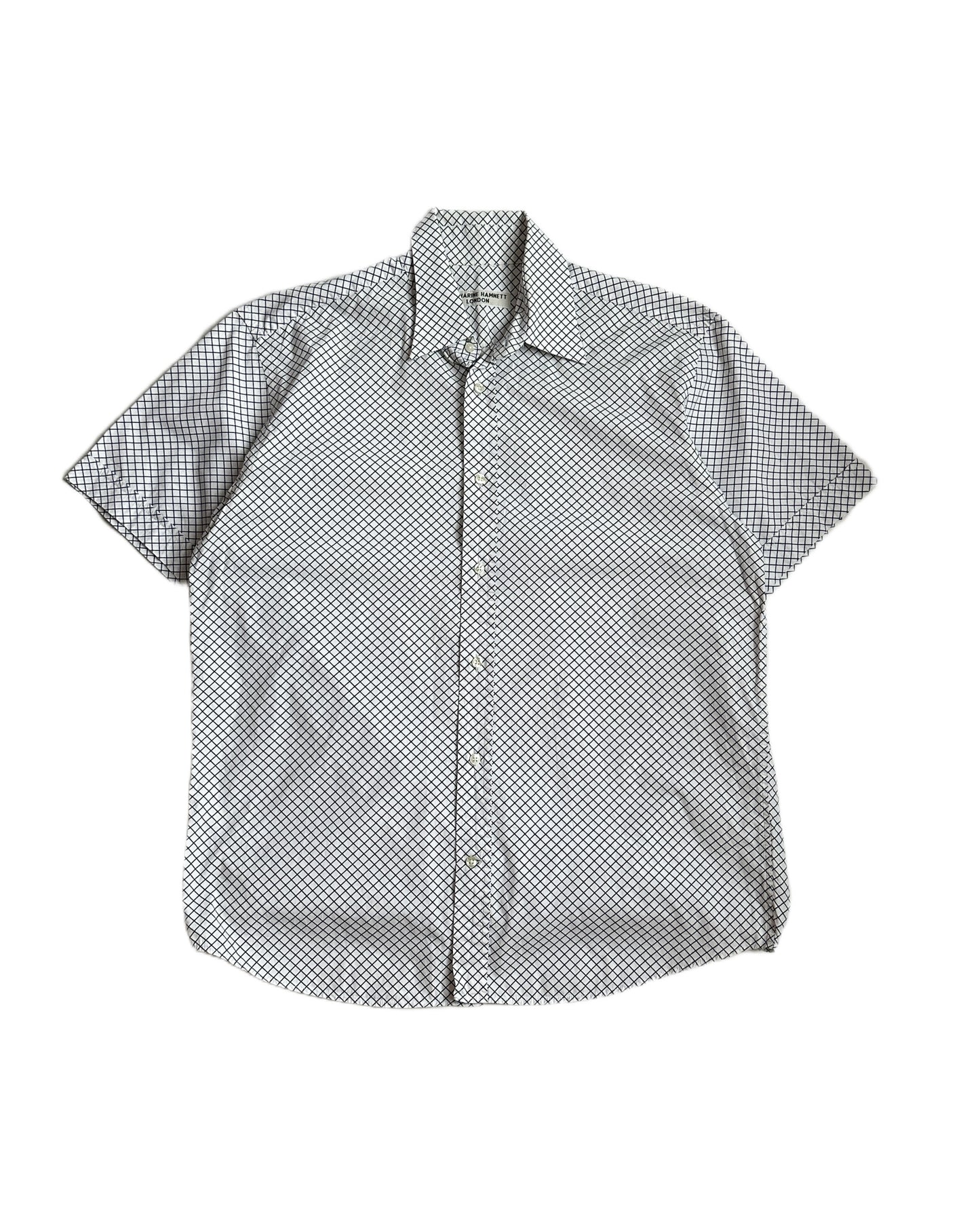Katharine Hamnett Check Short Sleeve Button Up Shirt