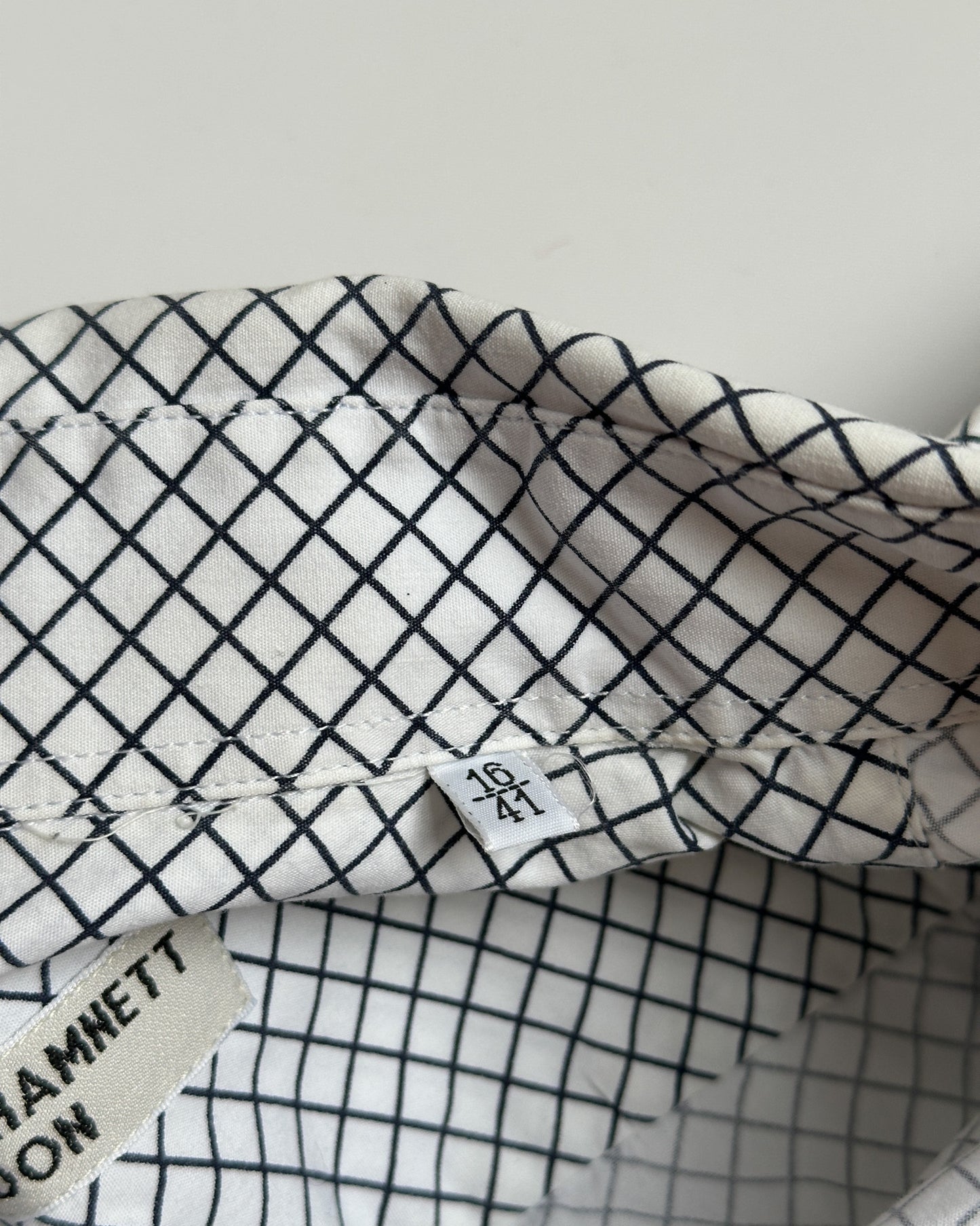 Katharine Hamnett Check Short Sleeve Button Up Shirt