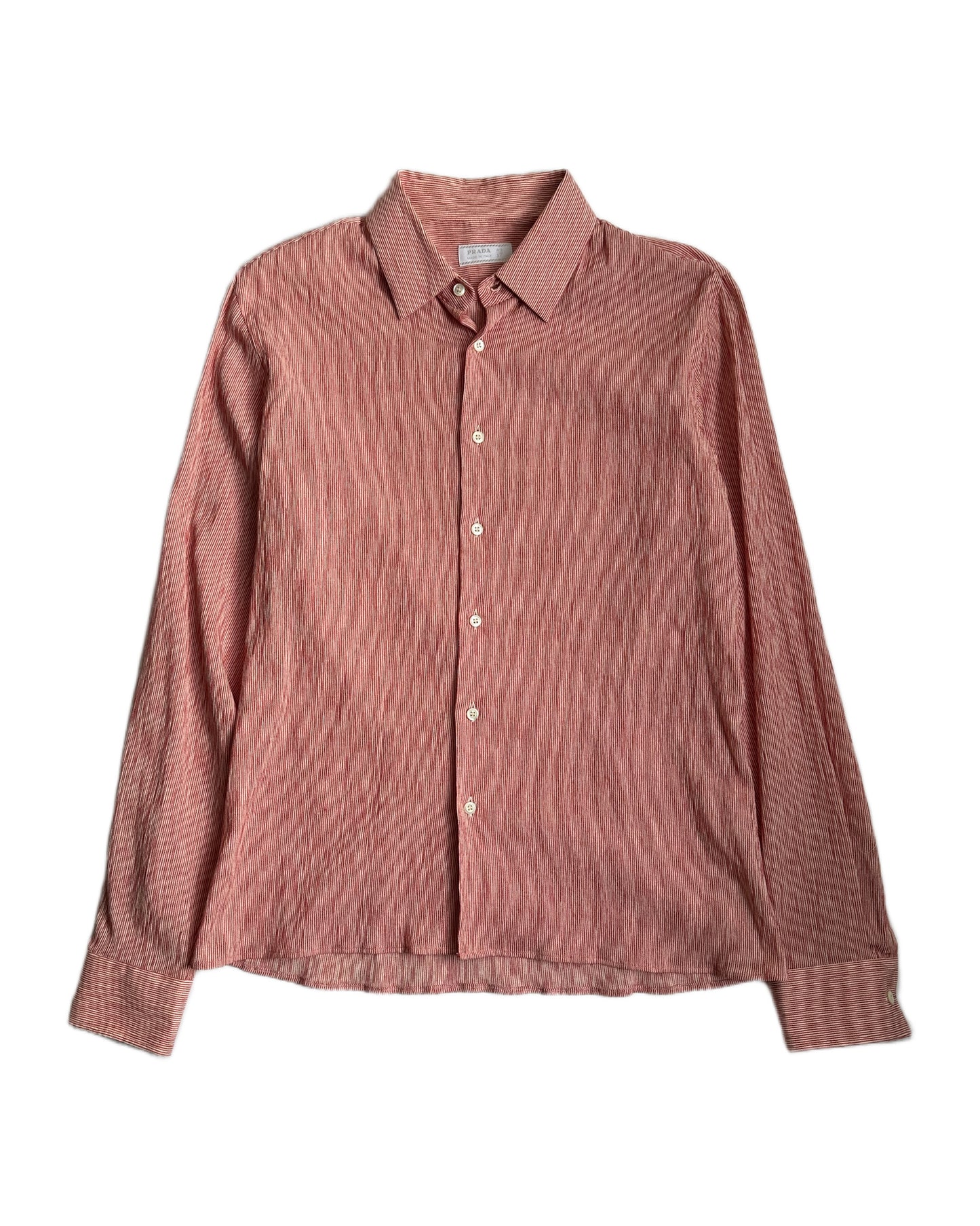 Prada Striped Button Up Shirt