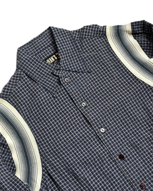 Jean Paul Gaultier Mixed Media Button Up Shirt