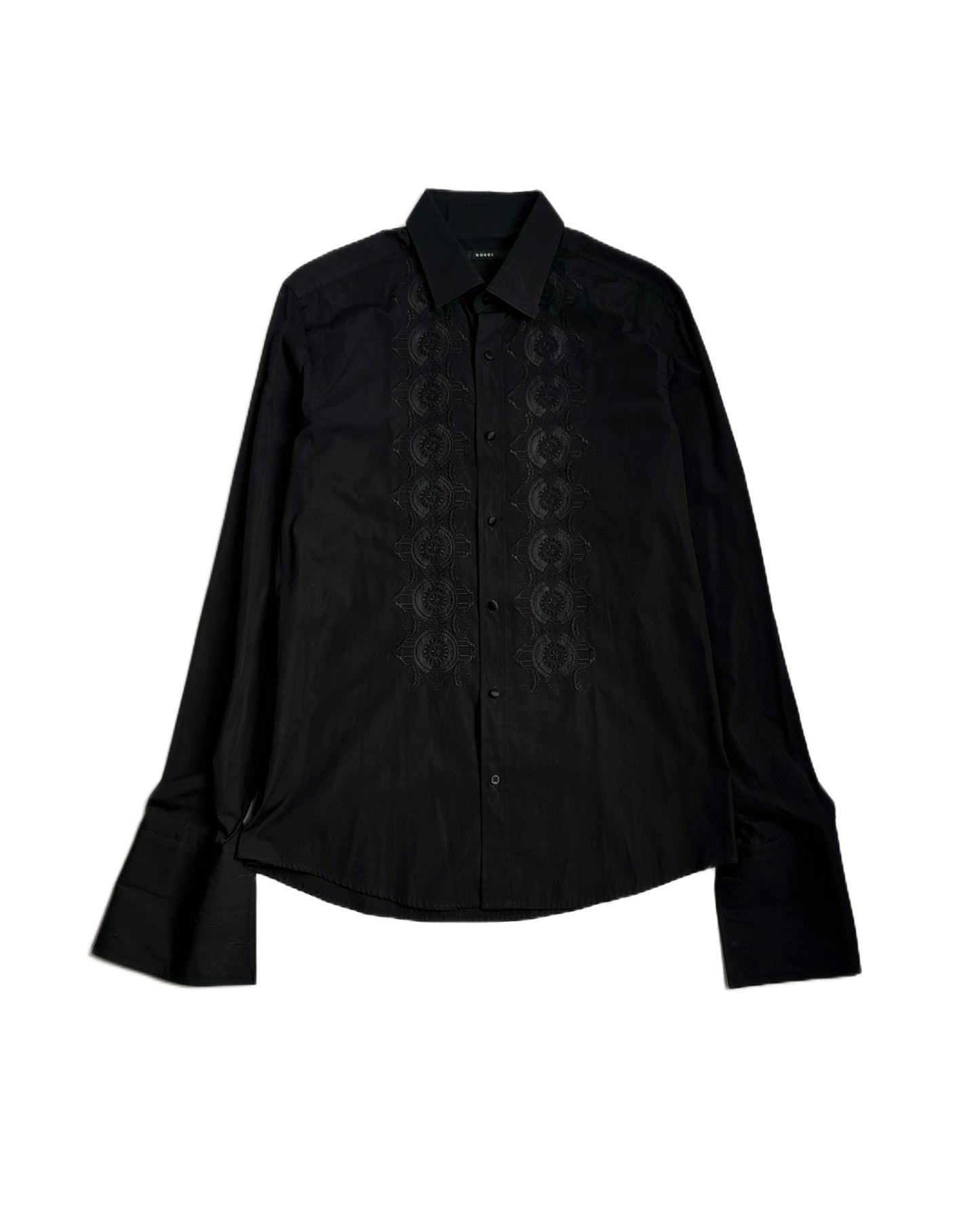 Gucci by Tom Ford Embroidered Tuxedo Shirt