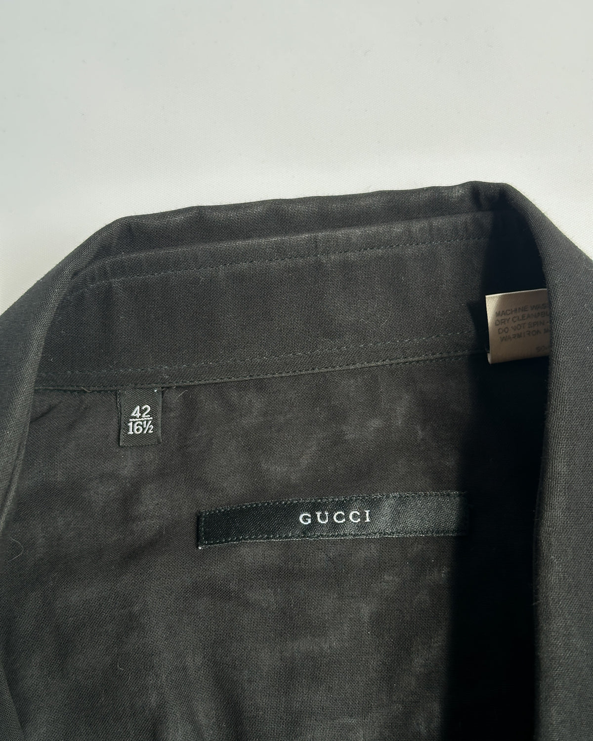 Gucci by Tom Ford Sheer Short Sleeve Button Up Shirt