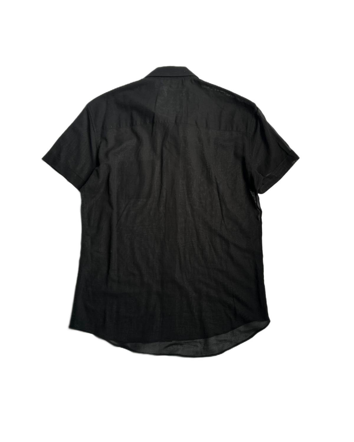 Gucci by Tom Ford Sheer Short Sleeve Button Up Shirt