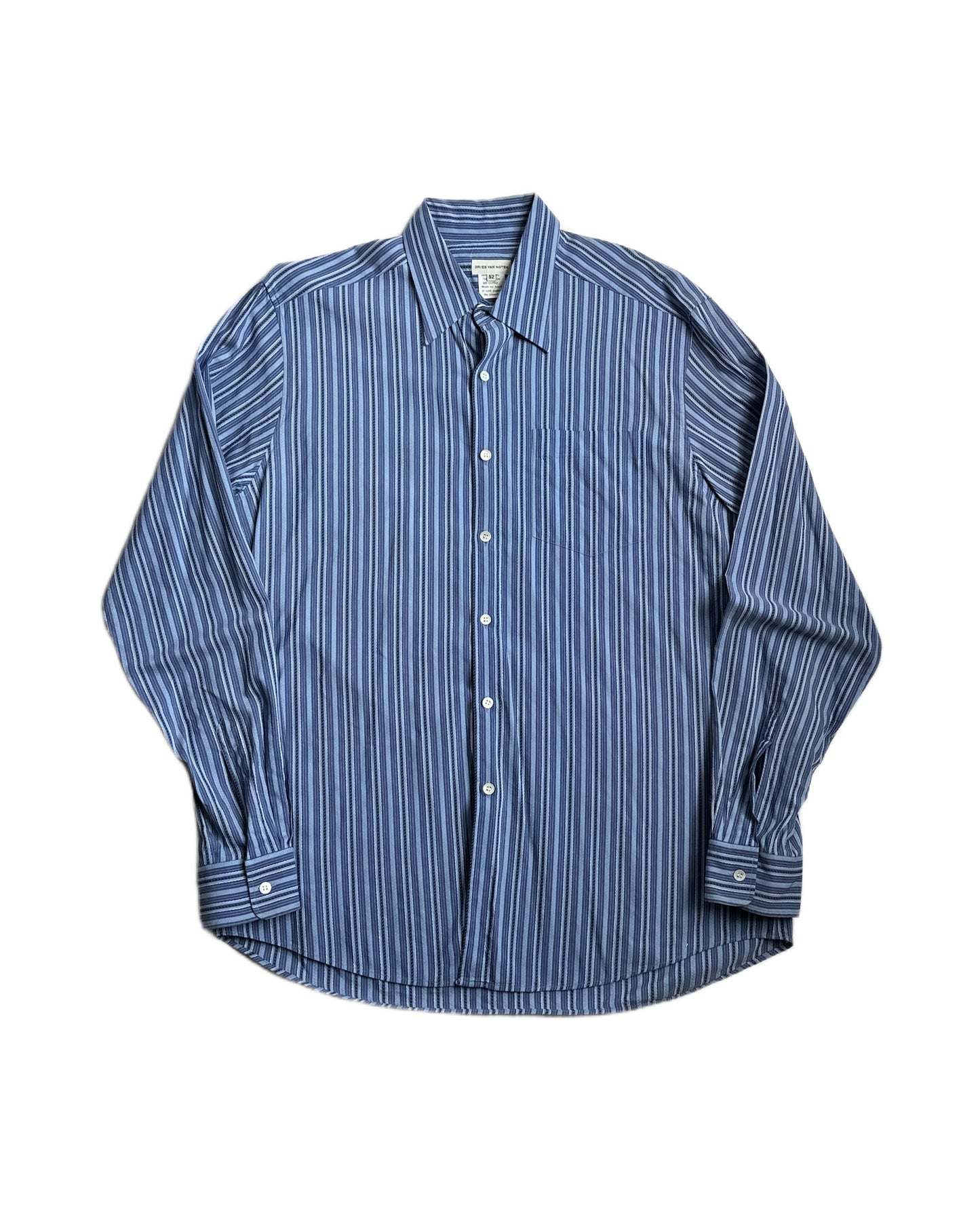 Vintage Dries Van Noten Striped Button Up Shirt