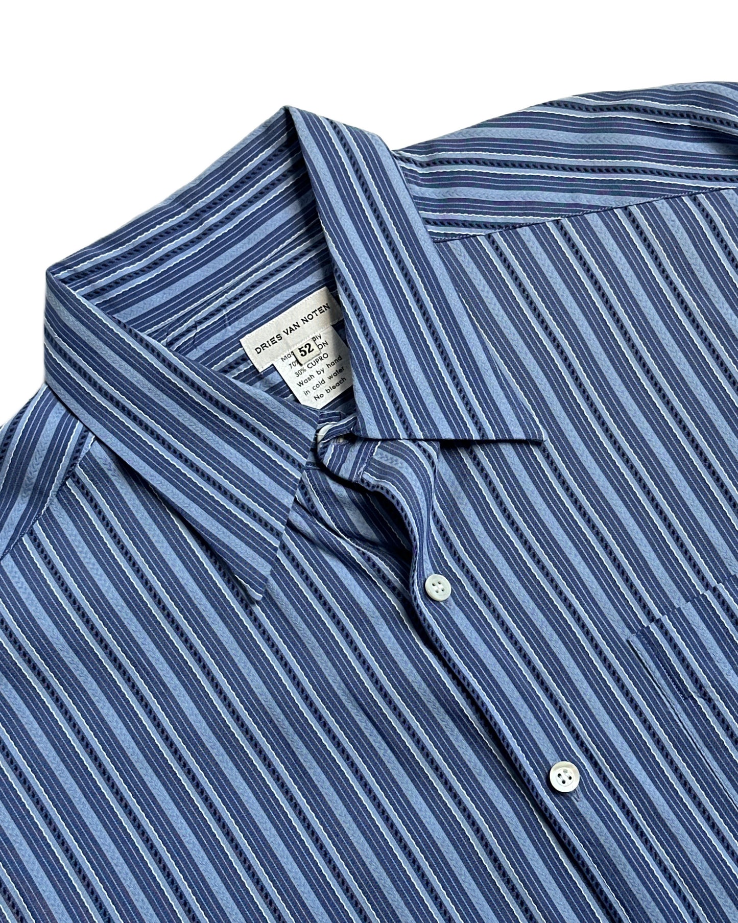 Vintage Dries Van Noten Striped Button Up Shirt