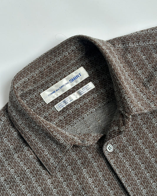 Comme des Garcons SHIRT Abstract Pattern Button Up Shirt