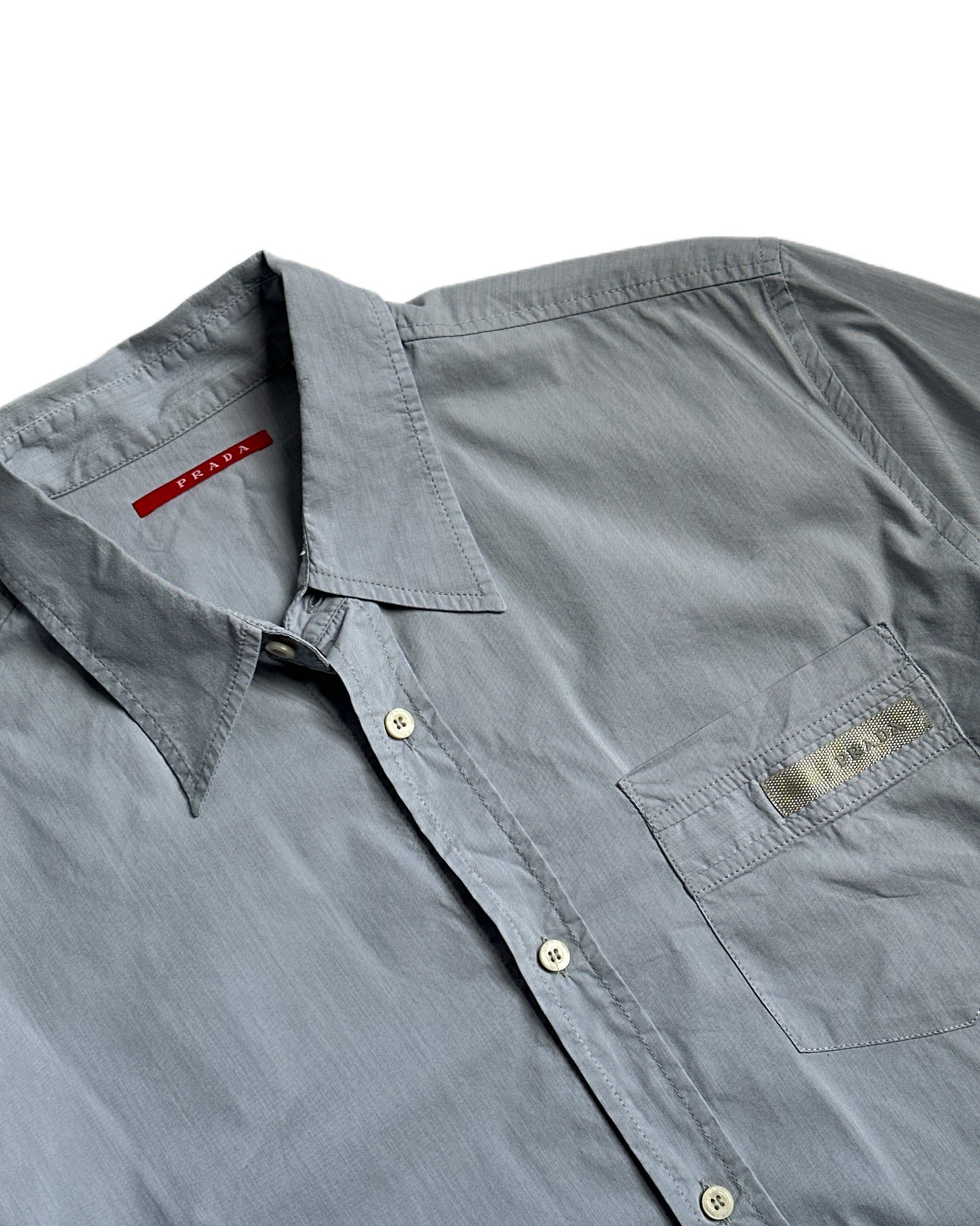 Prada Sport Short Sleeve Button Up Shirt